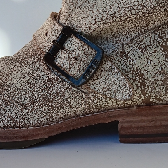 FRYE Veronica Shortie WHT white size 7m - Picture 4 of 10